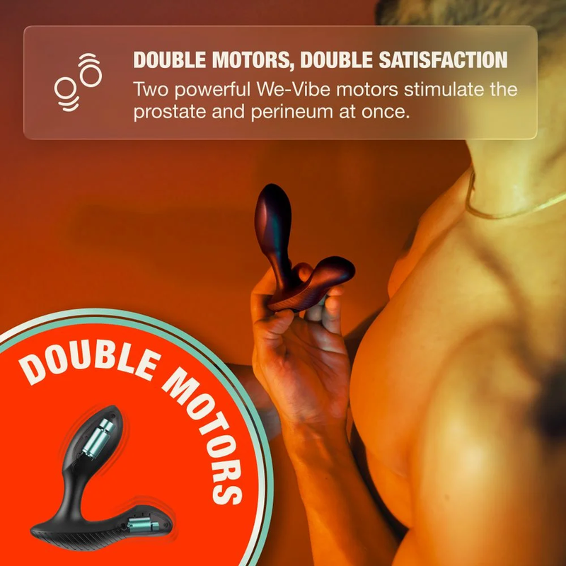 ARCWAVE - PERK MASSEUR DE PROSTATE VIBRANT À DOUBLE MOTEUR ET TÉLÉCOMMANDE NOIR