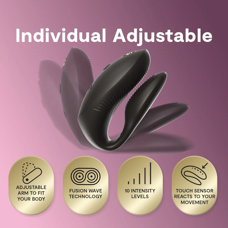 We-Vibe Chorus Pro Vibromasseur Couple Télécommandé Noir Satiné Premium