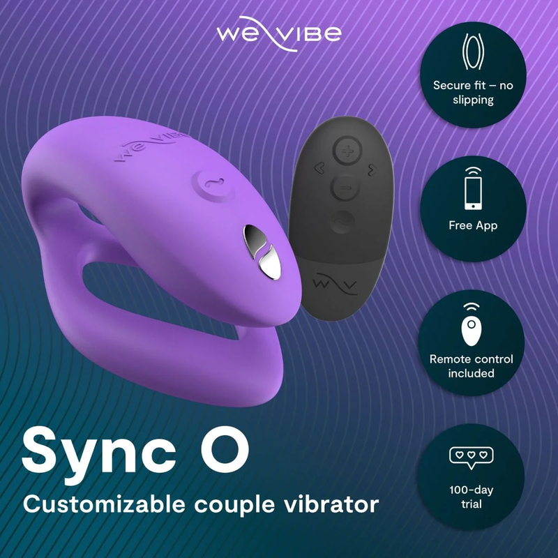 WE-VIBE - VIBRATEUR DE COUPLES SYNC O ENVELOPPEMENT-STIMULATION VIOLET CLAIR