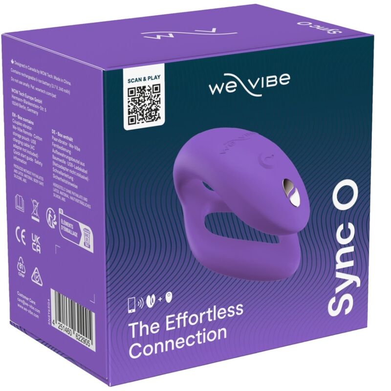 WE-VIBE - VIBRATEUR DE COUPLES SYNC O ENVELOPPEMENT-STIMULATION VIOLET CLAIR