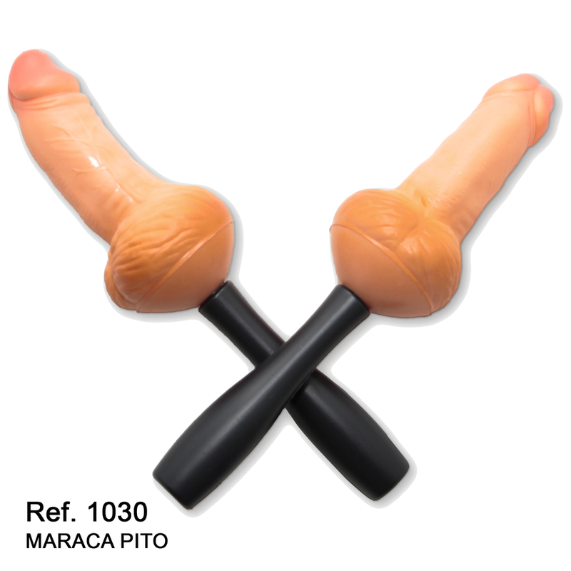 DIABLO PICANTE - LOT DE 2 MARACAS EN FORME DE PÉNIS