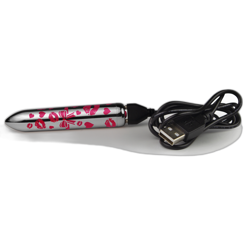 ROCKS-OFF - GIFTING LOVE MINI VIBRATEUR BULLET RECHARGEABLE AVEC 16 FONCTIONS ARGENT