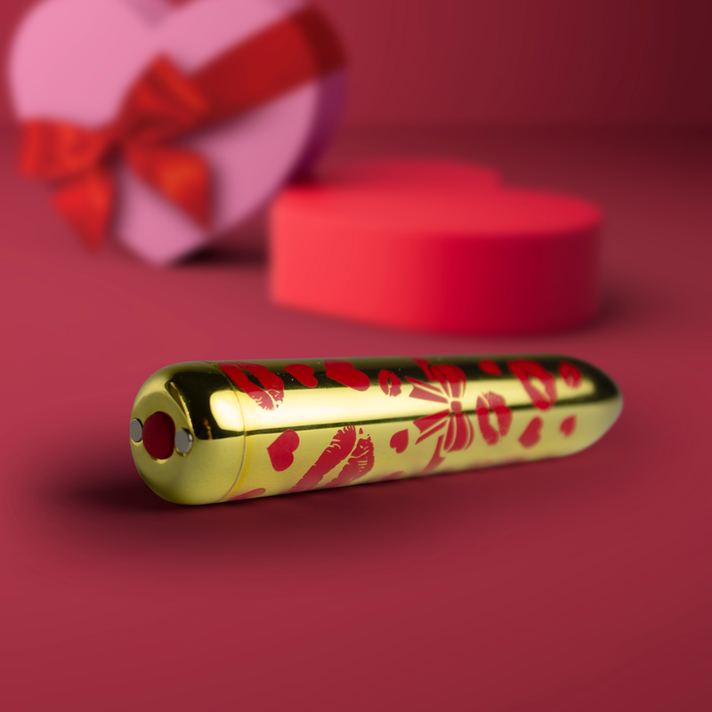 ROCKS-OFF - GIFTING LOVE MINI VIBRATEUR BULLET RECHARGEABLE AVEC 16 FONCTIONS OR