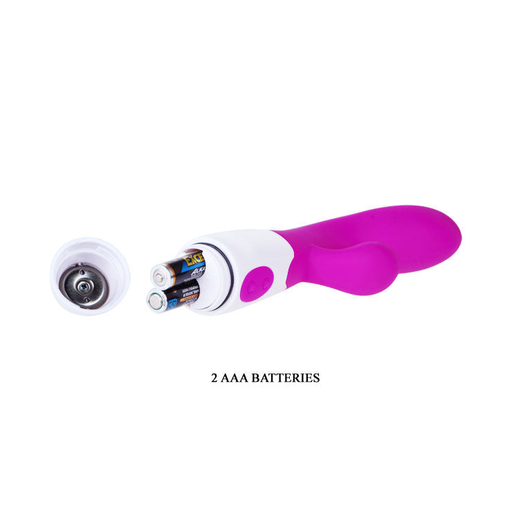 Vibromasseur Rabbit Alvis Lilas et Blanc - Pretty Love