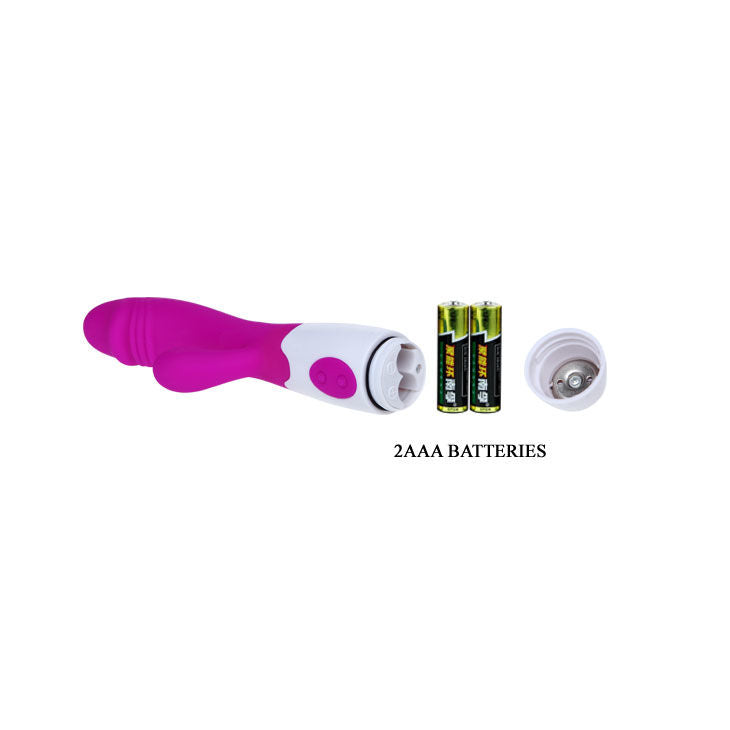 Vibromasseur Flirtation Snappy Lilas et Blanc - Pretty Love