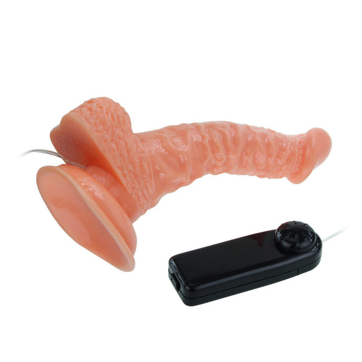 Baile - Gode Vibrant Réaliste Rotatif avec Ventouse - 20,5 cm