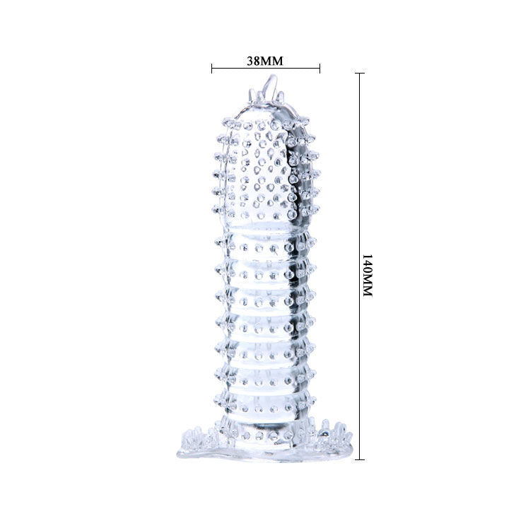 Baile – Gaine à Pénis Transparent avec Points Stimulants – 14 cm