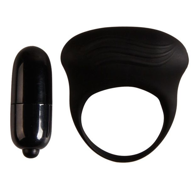 Anneau Vibrant Bertram Noir - Pretty Love