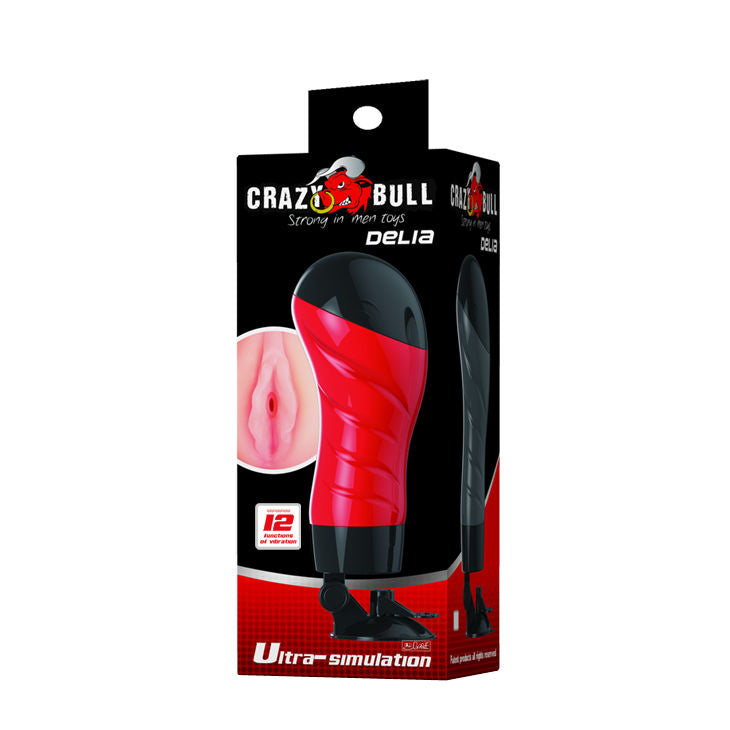 Masturbateur Réaliste Crazy Bull avec Ventouse - Delia