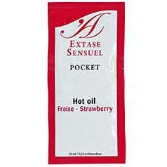 Huile Stimulante Extase Sensual Fraise 10ml - Extase Sensual