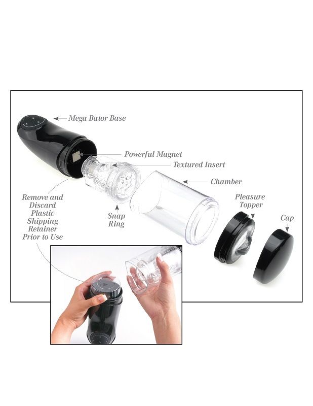 Masturbateur Automatique PDX Mega Bator USB Blanc - Extreme Toyz