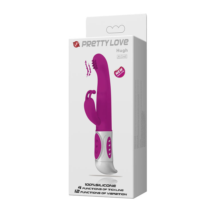 Vibromasseur Rabbit Hugh 12 Modes Lilas - Pretty Love