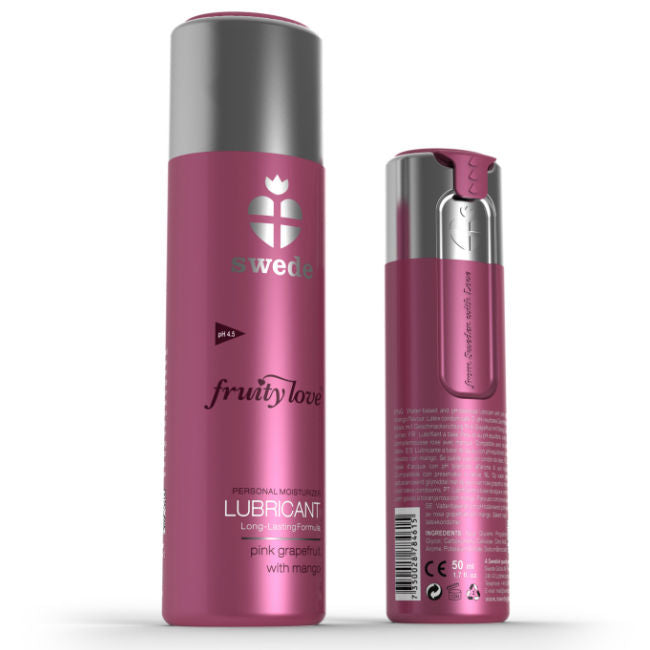 Swede - Lubrifiant Fruity Love Pamplemousse rose et mangue - 50 ml