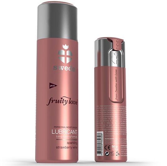 Swede - Lubrifiant Fruity Love Vin mousseux à la fraise - 100 ml