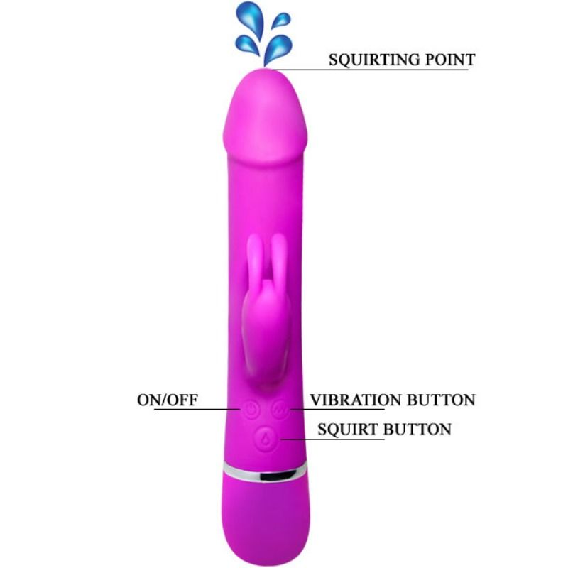 Vibrateur Rabbit Henry avec Fonction Squirt - Pretty Love