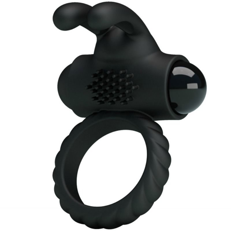 Anneau Vibrant Stimulateur Eudora Noir - Pretty Love