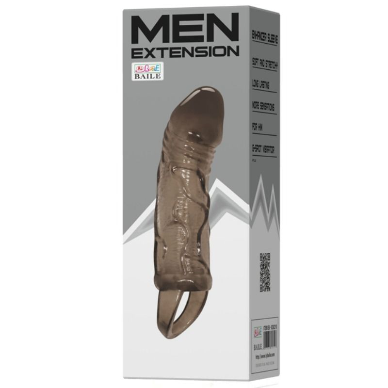 Baile - Gaine Pénis avec Anneau Testiculaire 13,5 cm - Noir