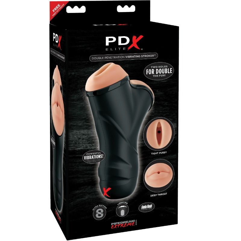 Masturbateur Vibrant Double Pénétration PDX Elite - PDX