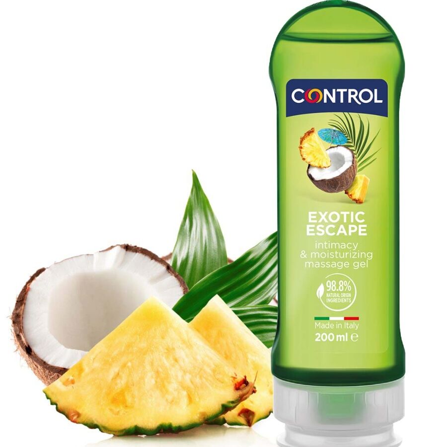 Control – Gel 2 en 1 Massage & Plaisir Exotique – 200 ml