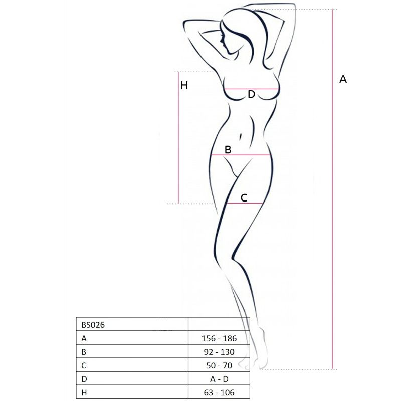 Bodystocking Résille Passion BS026 Blanc Style Robe - Passion