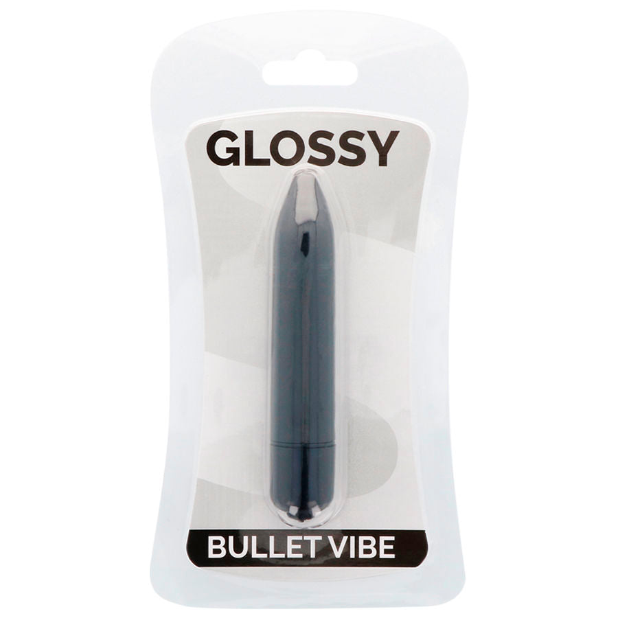 Vibromasseur Glossy Thin Vibe noir - Brilliant - GLOSSY