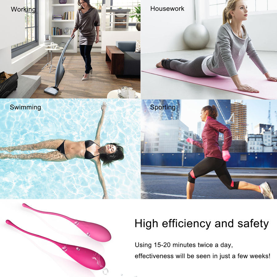 Leslie – Kit d’Entraînement de 6 Pièces pour Muscler le Plancher Pelvien