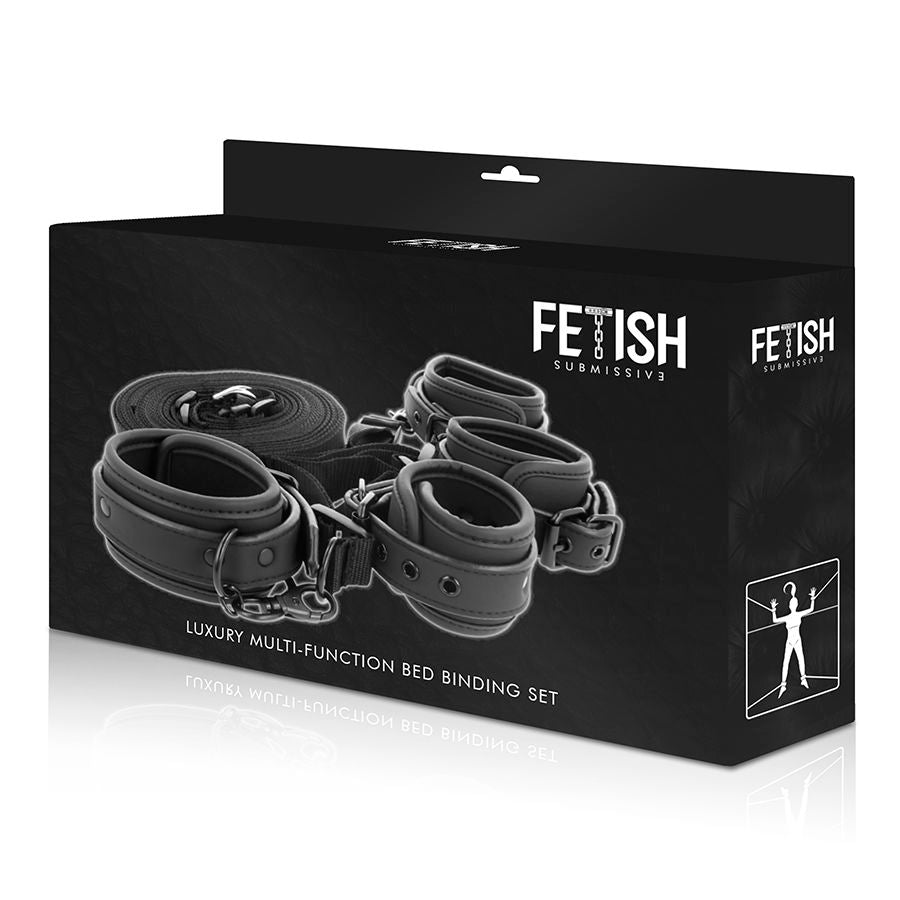 Fetish Submissive – Attache de Lit avec Menottes Poignets & Chevilles