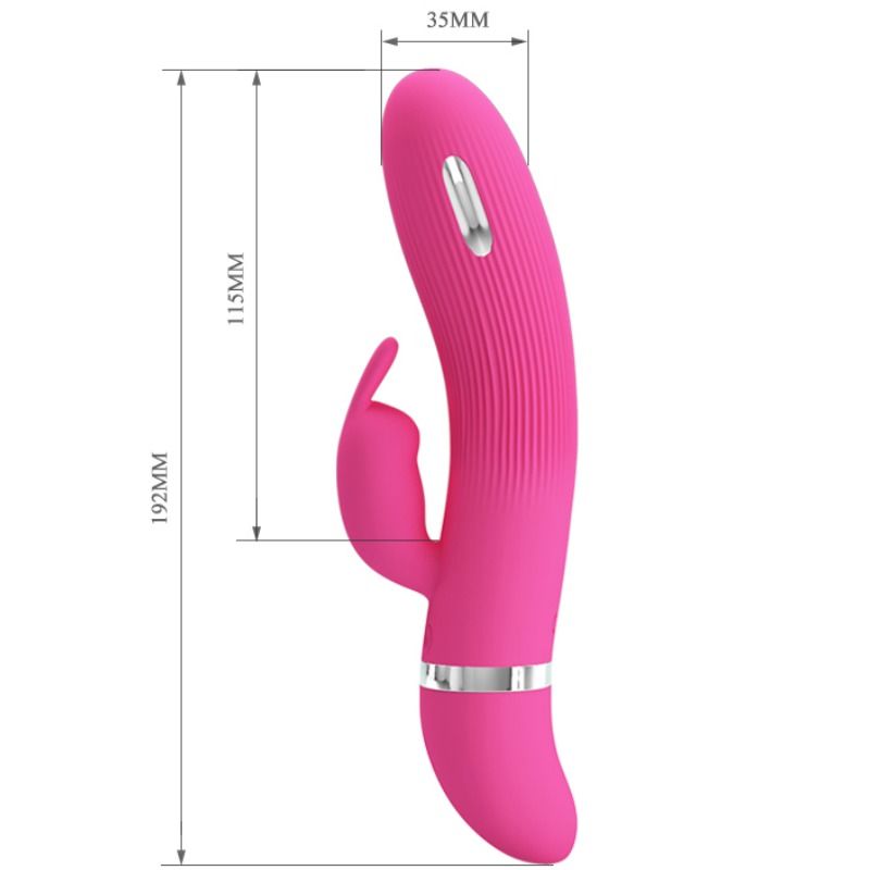 Vibromasseur Rabbit Flirtation Électrochoc - Pretty Love