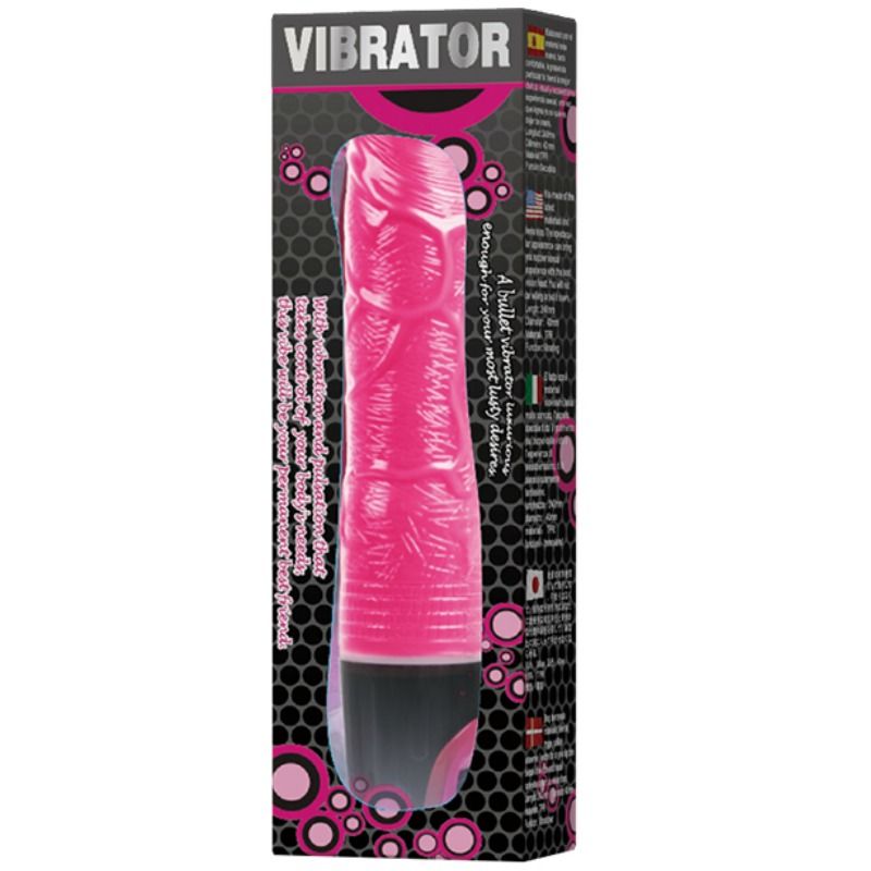 Baile - Vibromasseur Veiné Vibrant 24 cm - Rose