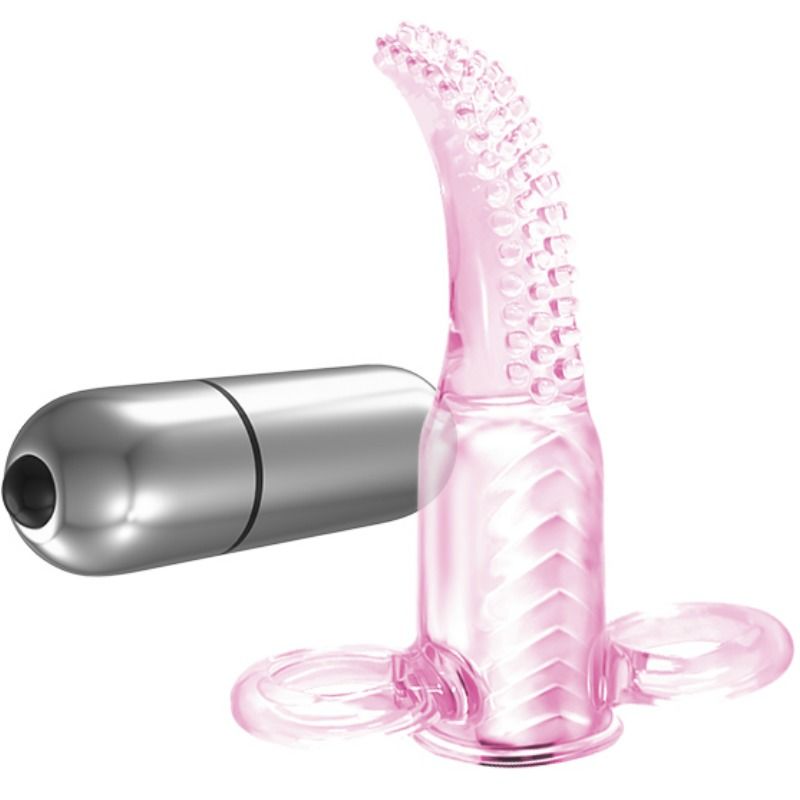 Baile – Double Doigt Vibrant pour Stimulation Précise - Rose