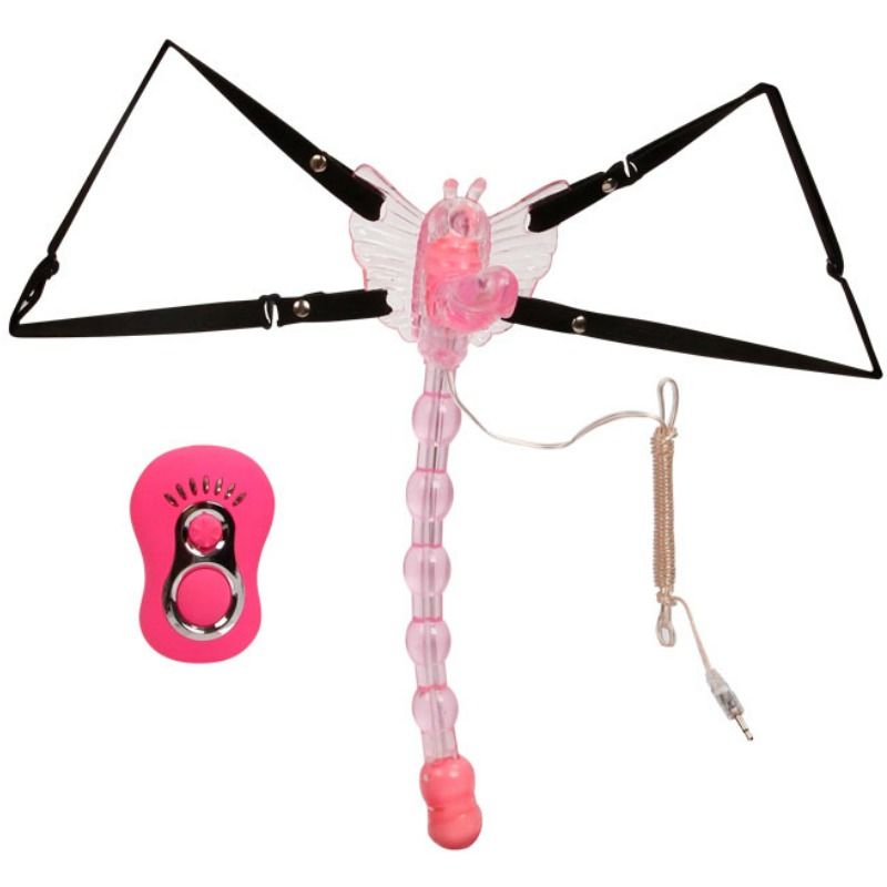 Baile - Vibromasseur Papillon Stimulant Simultanément Vagin / Clitoris / Anus