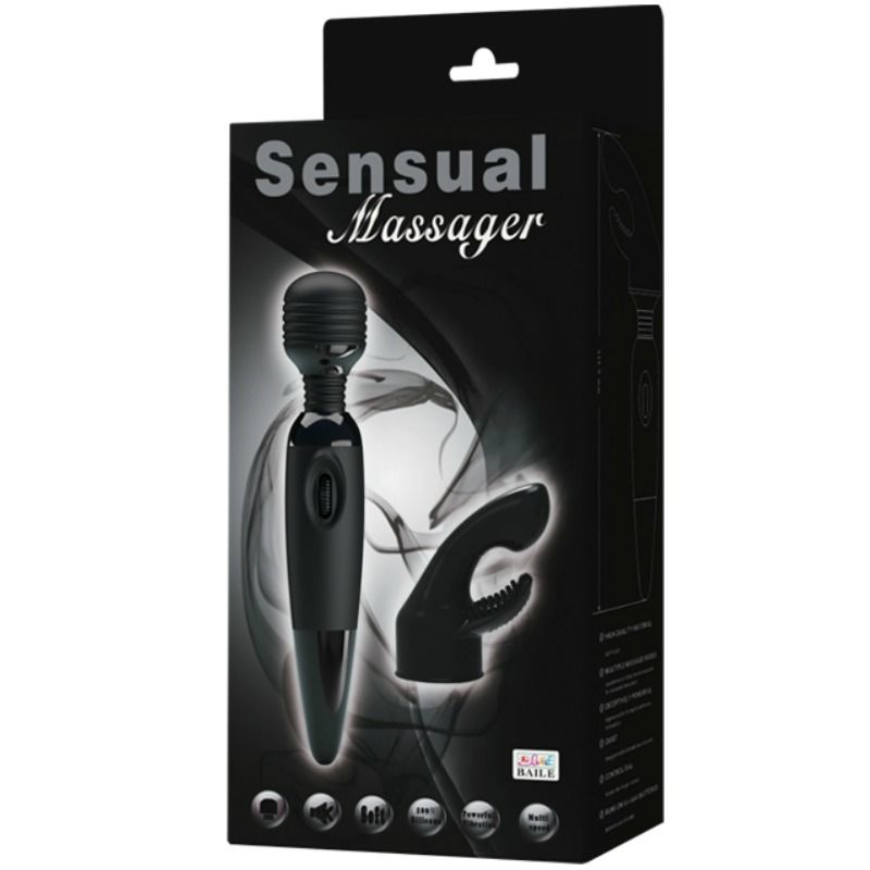 Baile - Vibromasseur Wand rechargeable avec Tête interchangeable Sensual