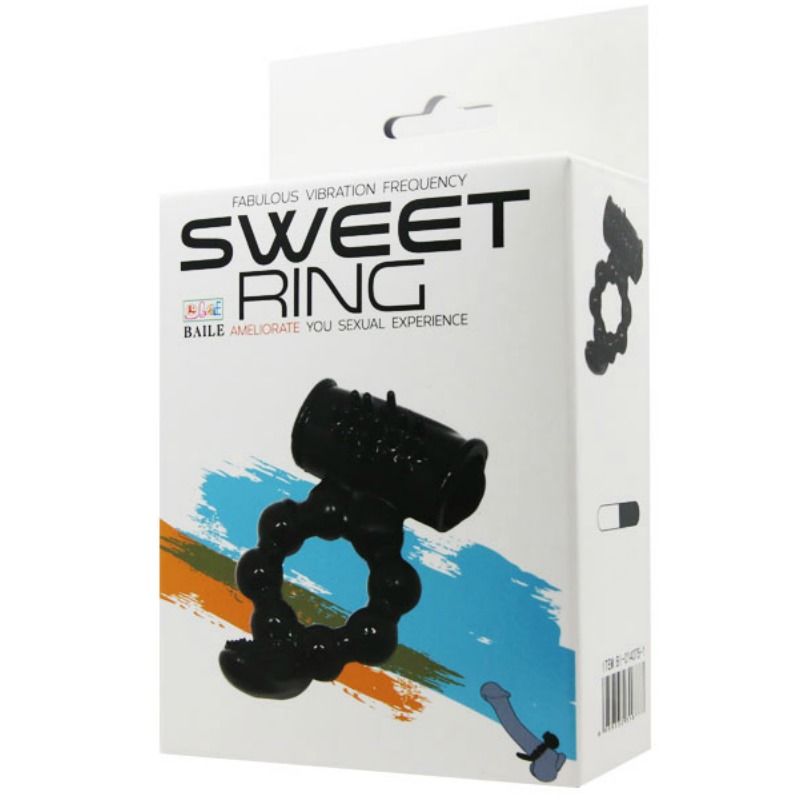 Baile - Anneau Pénien Vibrant Sweet Ring - Noir