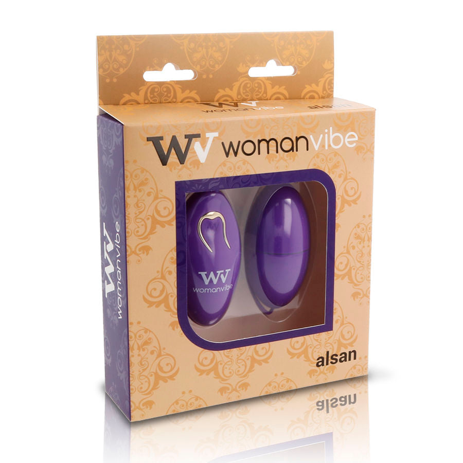 Œuf vibrant télécommandé Alsan violet - Womanvibe - WOMANVIBE