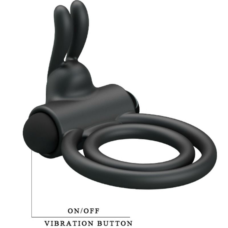 Anneau Vibrant Double Osmond Silicone - Pretty Love