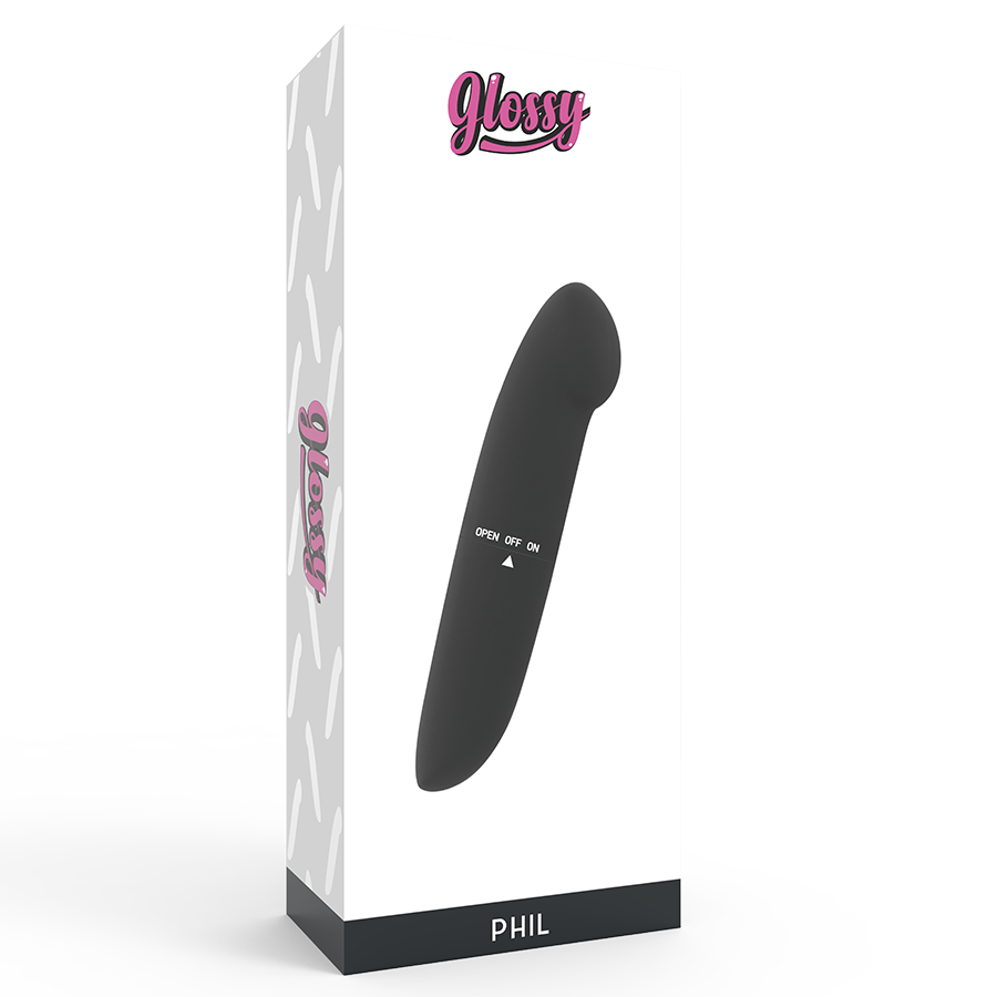 Vibromasseur Phil Noir - Glossy - GLOSSY