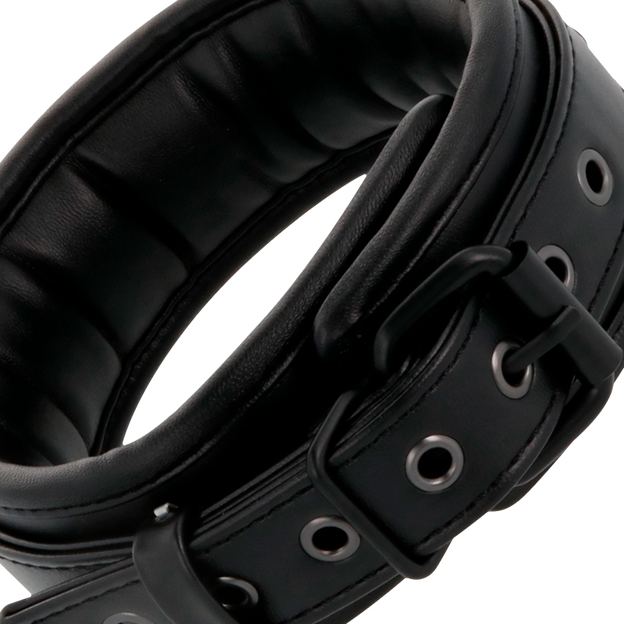 Collier BDSM de posture avec laisse chaîne noir - Darkness - Darkness