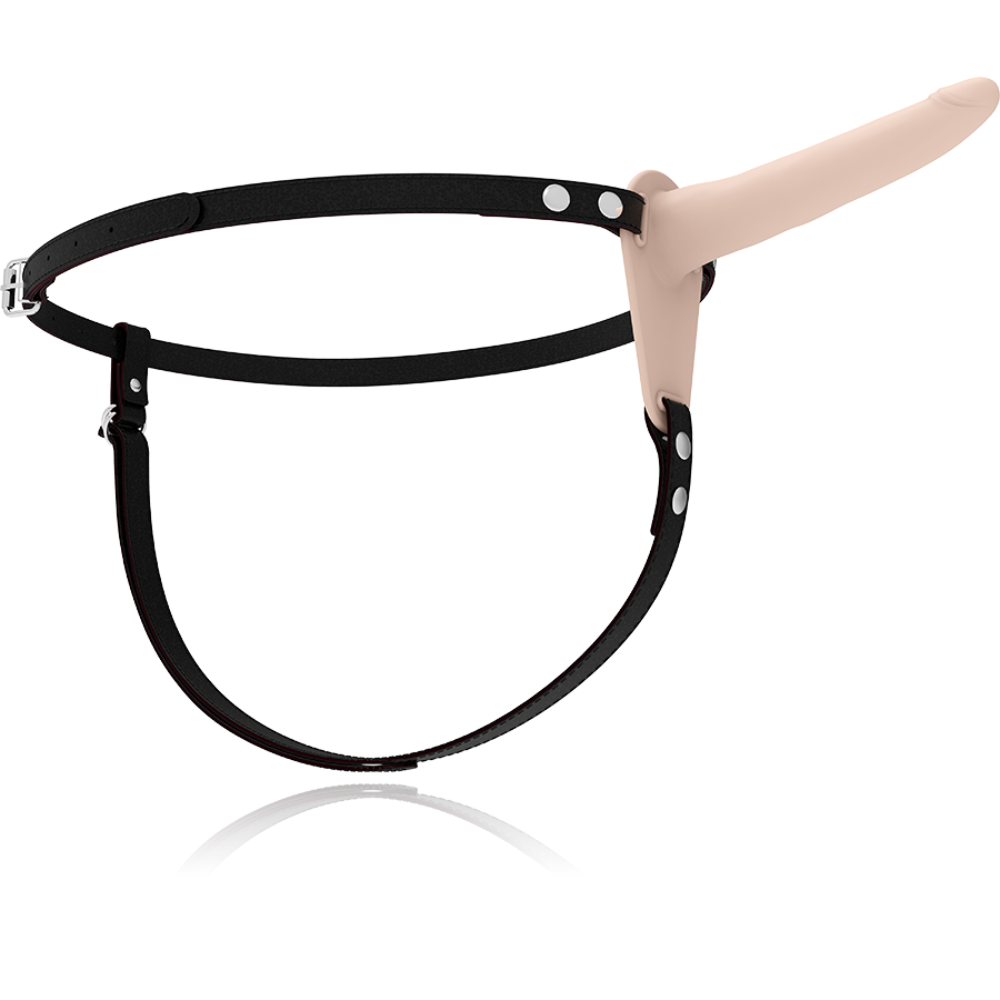 Fetish Submissive - Gode Ceinture Femme en silicone Beige / 15 cm