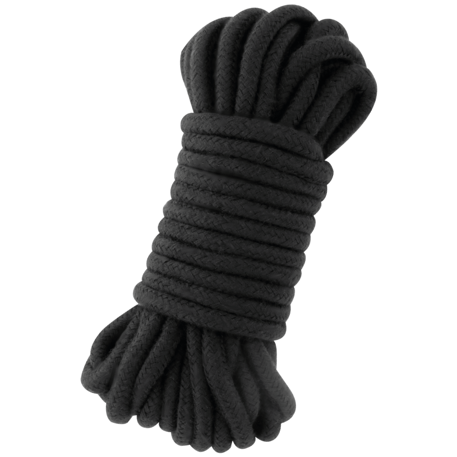 Darkness - Corde Bondage en coton 10m - Noir