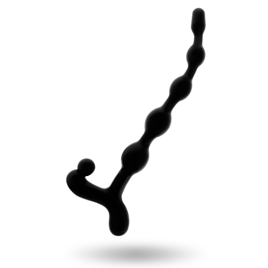 Chapelet Anal Perles Anales 22cm Noir - Addicted Toys