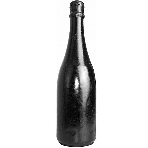 All Black – Gode fisting en forme de bouteille de champagne – 39,5 cm