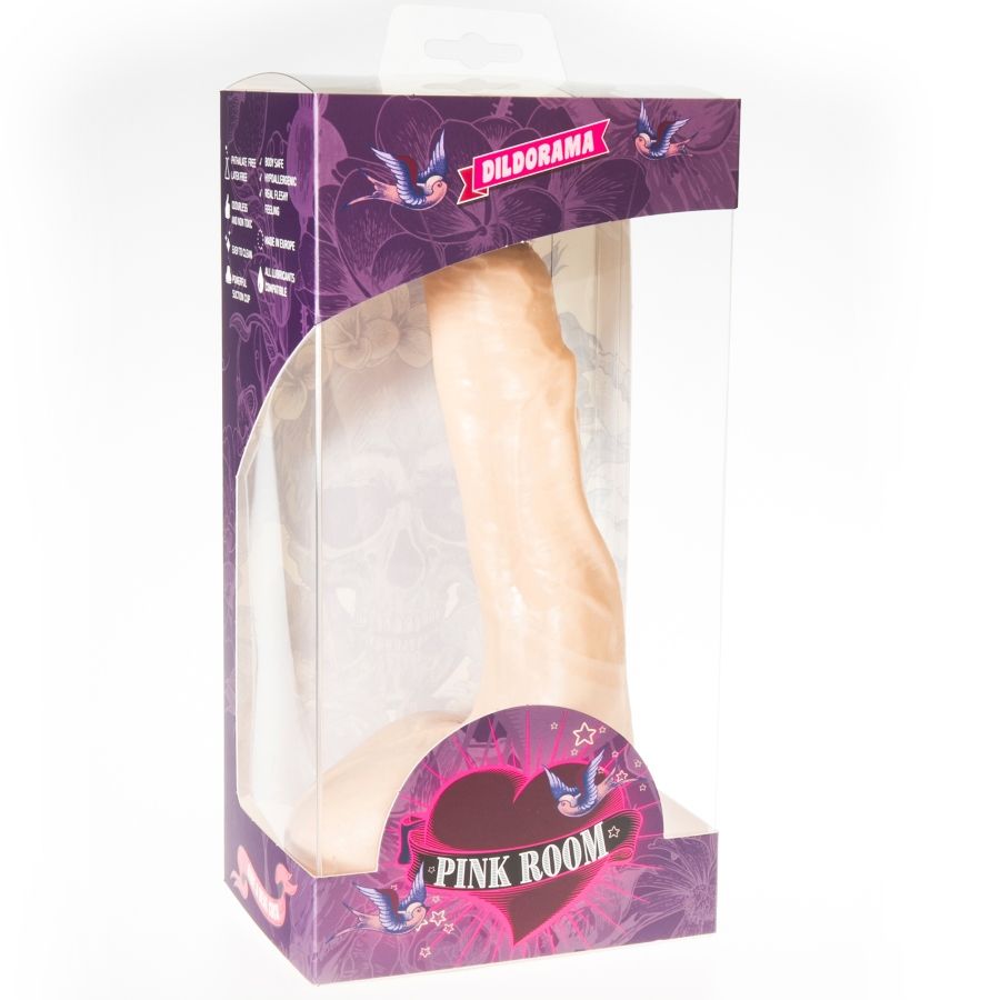 Pink Room - Dildo Ventouse Réaliste Couleur Chair / 23 cm