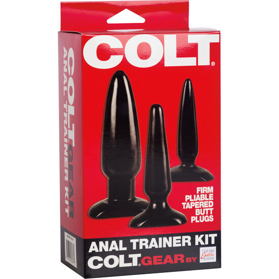 Kit Entraîneur Anal Colt 3 Plugs Progressifs - Calexotics