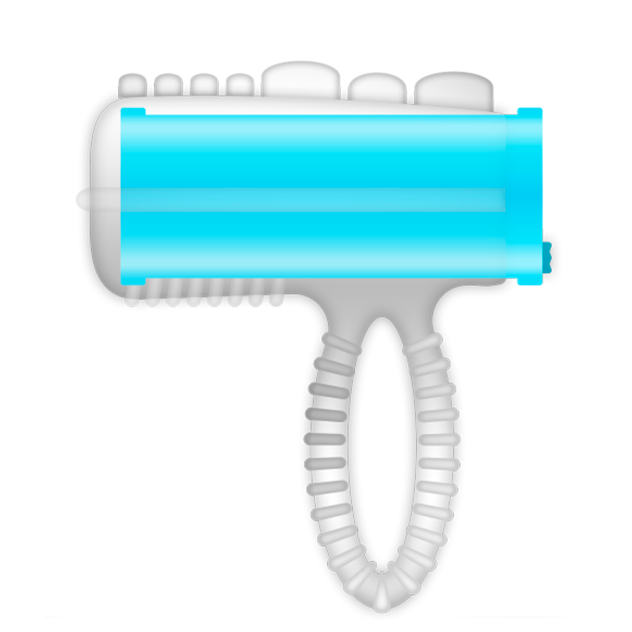 Anneau Vibrant Casual Love Ring Tongue Bleu - Casual Love