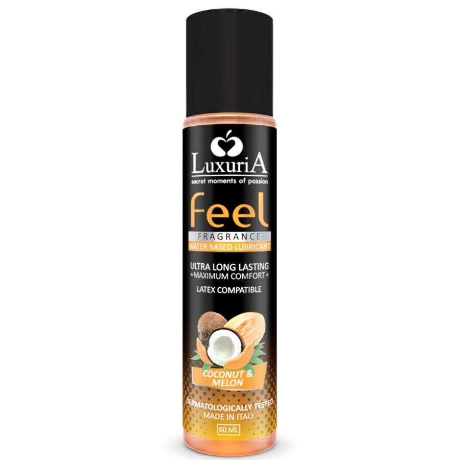 Intimateline - Lubrifiant Saveur Melon et Noix de Coco Luxuria à base d’eau - 60 ml