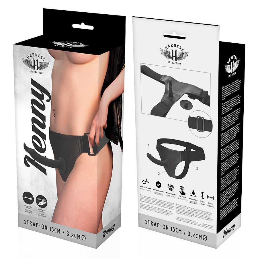 Harnais Kenny 15cm Cuir Vegan - Harness Attraction