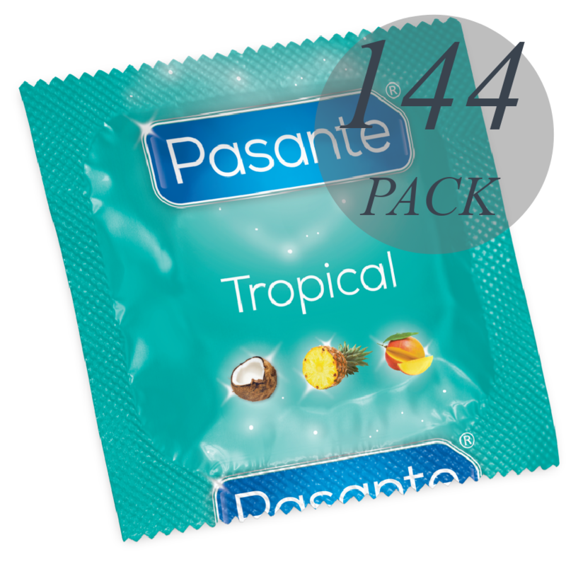 Préservatifs saveurs tropicales 144 unités - Pasante - PASANTE