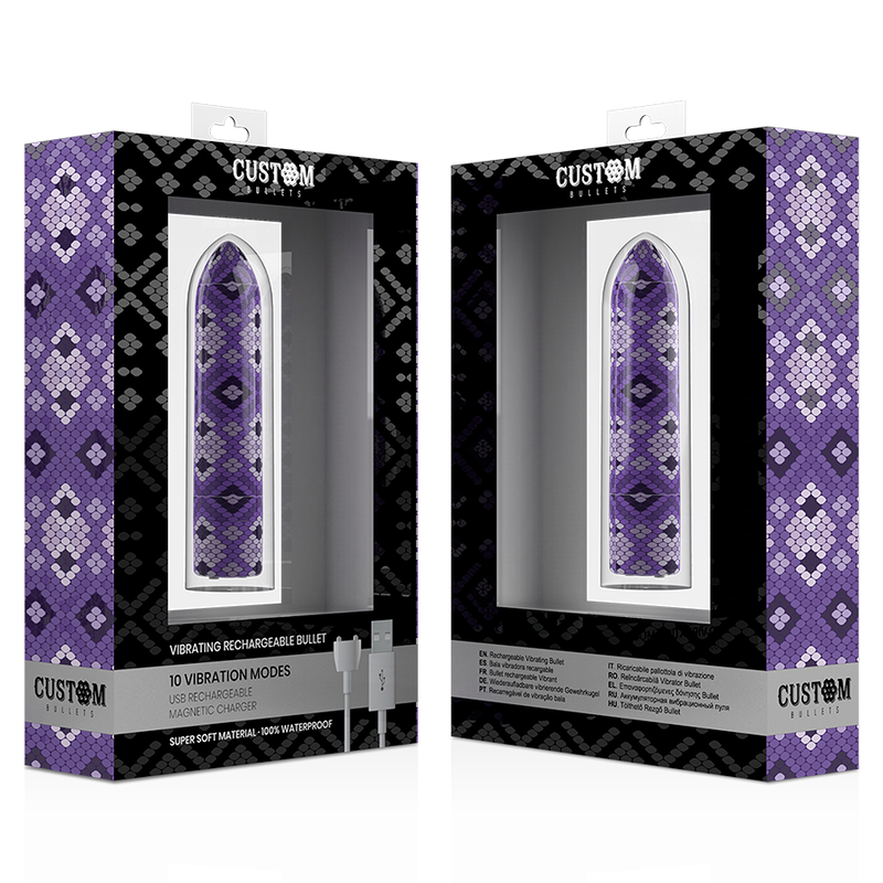 Stimulateur clitoridien Custom Bullets Snake violet - Cal Exotics - CUSTOM BULLETS