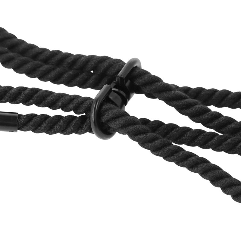 Darkness - Menottes pour cheville en Corde shibari Noir