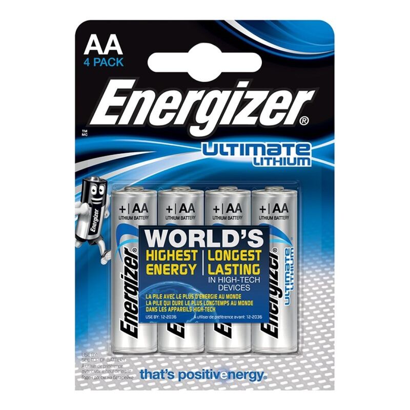 Piles Lithium Energizer Ultimate AA LR6 1,5V Pack 4 - Energizer